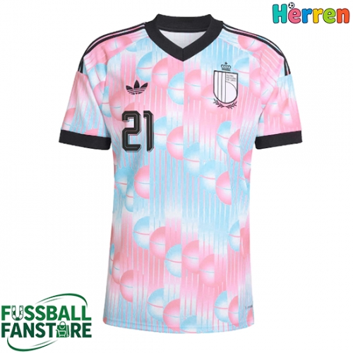 Belgien Timothy Castagne #21 Replik Auswärtstrikot WM 2026 Kurzarm